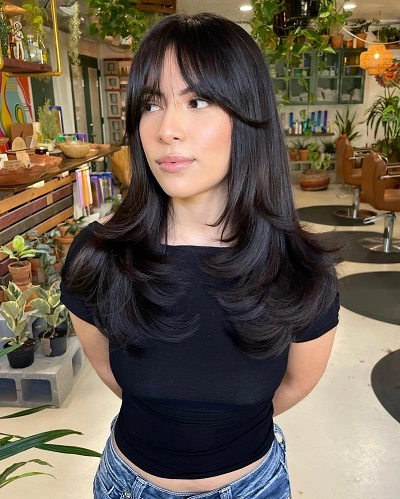 Wispy Bangs with Layers