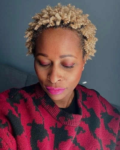 Afro with Tapered Sides