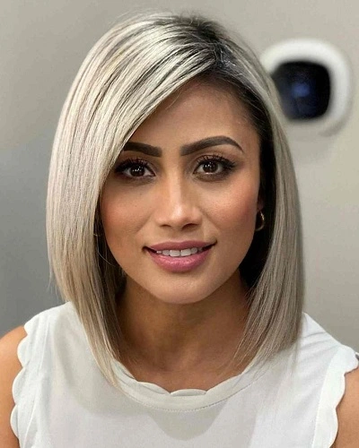 Angled Lob with Deep Side Part