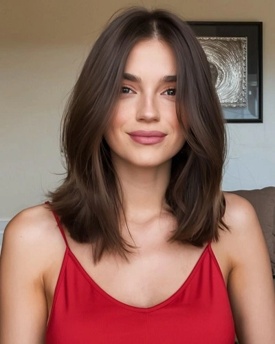 Angled Lob with Side Part