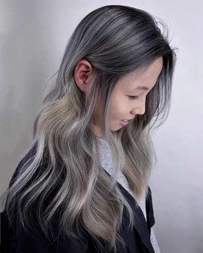 Ash Gray Hair Colors for Women