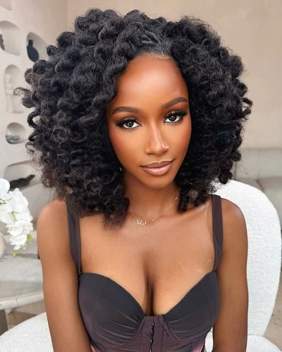Bantu Knot Out Curls