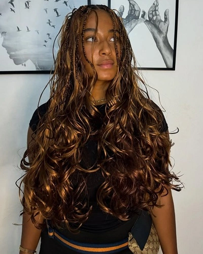 Boho Layers with Center Part