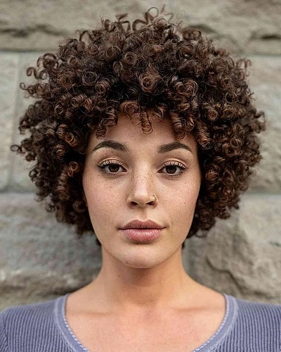 Cropped Curly Afro