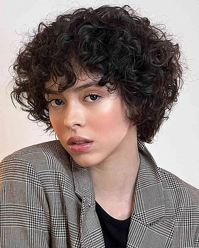 Cropped Curly Afro