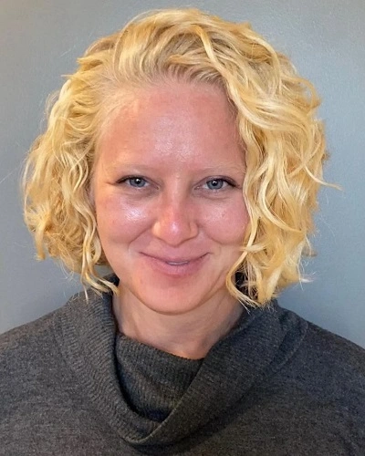 Curly Bob with Side Part