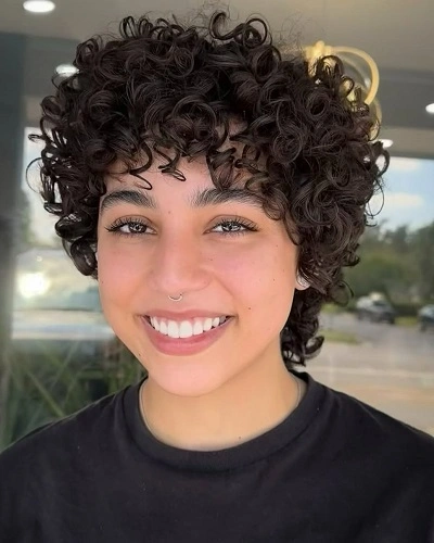 Curly Pixie Cut