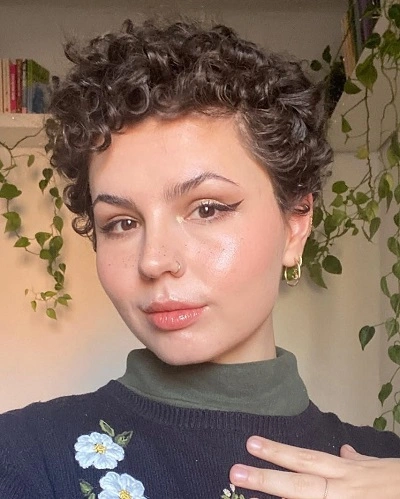 Curly Pixie Cut