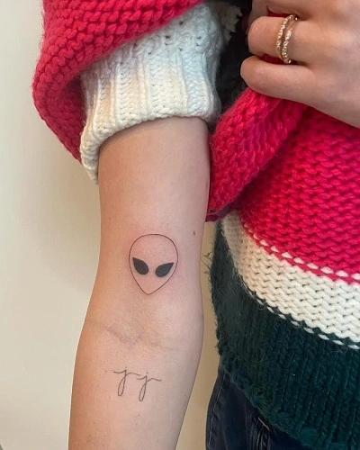 Cute Alien Tattoo for Women