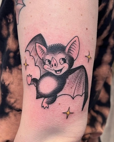 Cute Bat Tattoos for Women