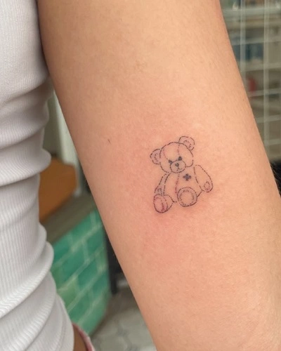 Cute Bear Tattoos for Women