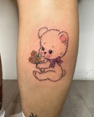 Cute Bear Tattoos for Women