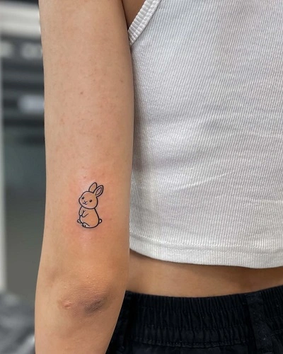 Cute Bunny Tattoos for Women