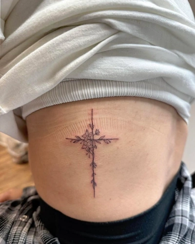 Cute Cross Tattoos for Women