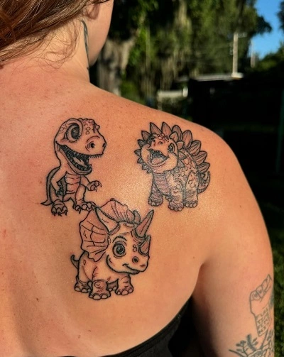 Cute Dinosaur Tattoos for Women