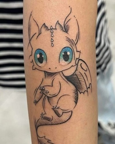 Cute Dragon Tattoos for Women