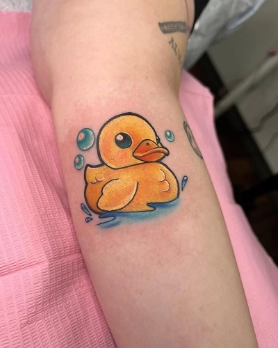 Cute Duck Tattoos for Women