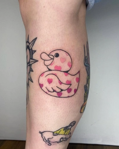 Cute Duck Tattoos for Women