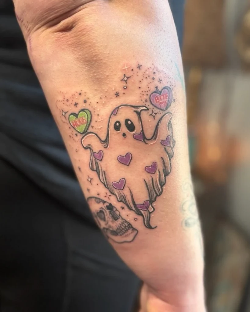 Cute Ghost Tattoos for Women