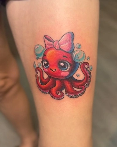 Cute Octopus Tattoos for Women