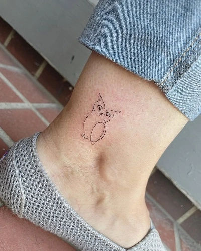 Cute Owl Tattoos for Women