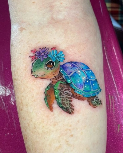 Cute Turtle Tattoos for Women