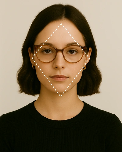 Glasses for Diamond Face Shapes