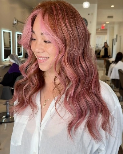 Gold Rose Color Hair for Women
