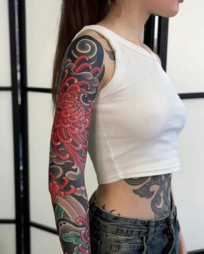 Japanese Sleeve Tattoo Women
