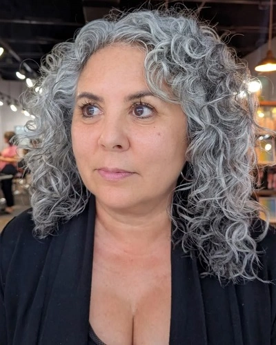 Layered Curly Crop