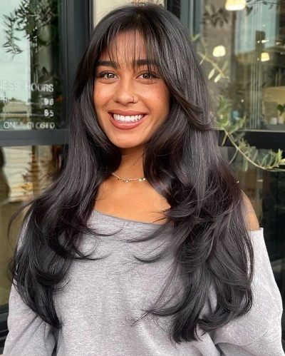 Layered Cut with Full Fringe