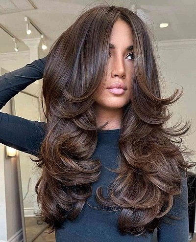 Layered Mid Length with Flip Ends