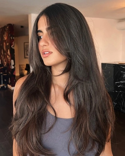 Long Layers with Face Framing Waves