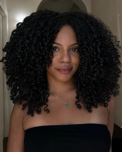 Medium Curly Cut with Layers