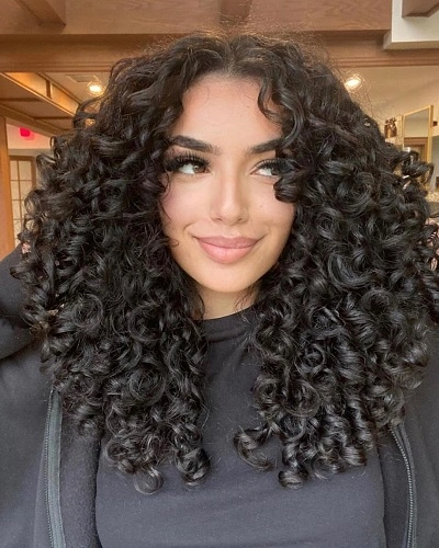 Medium Curly Cut with Layers