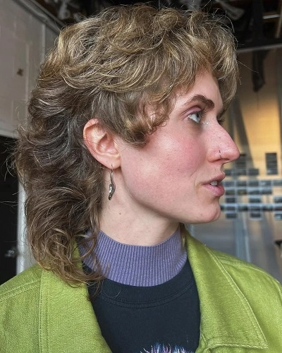 Modern Retro Mullet Woman