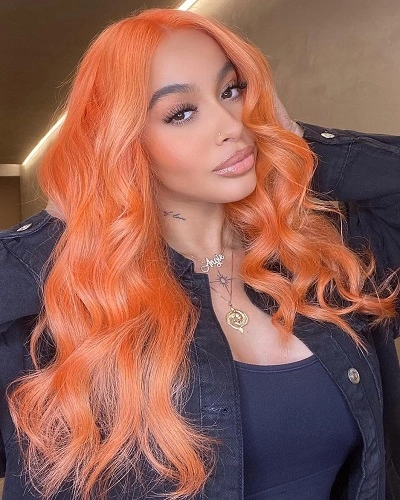 Orange Color Hair for Women