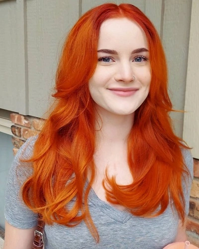 Orange Color Hair for Women