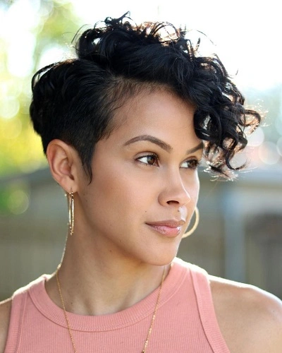 Pixie Cut with Side Fringe