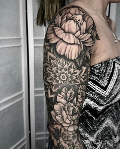 Rose Tattoo Sleeves for Women