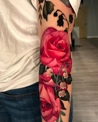 Rose Tattoo Sleeves for Women