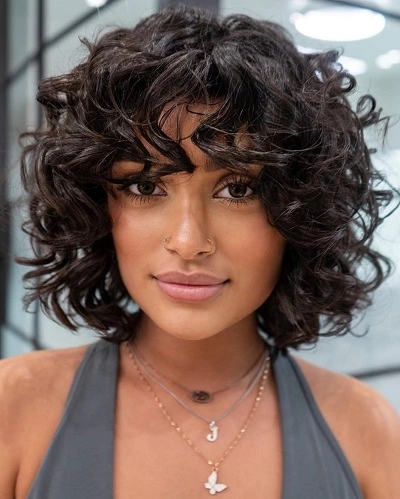 Short Curly Bob