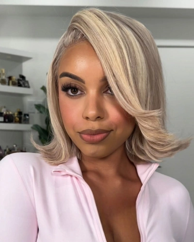 Shoulder Length Cut with Flipped Ends