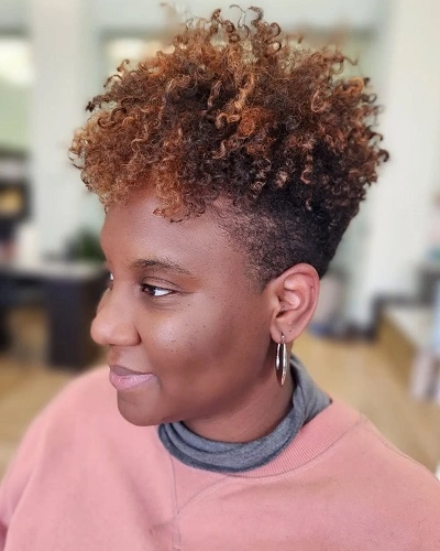 Tapered Cut with Curls