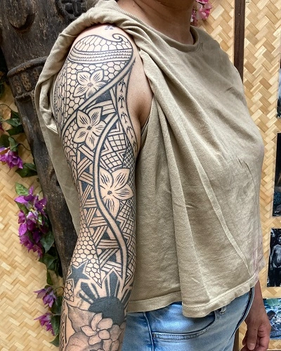Tribal Tattoo Sleeve Women