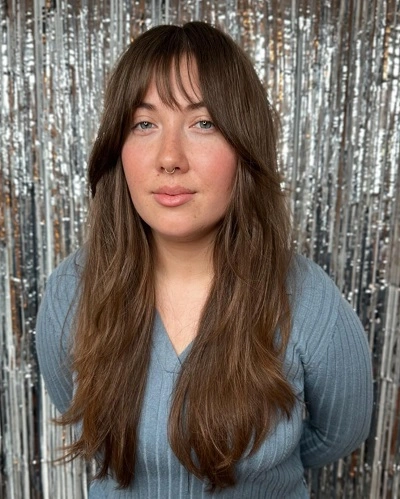 Wavy Shag with Wispy Bangs