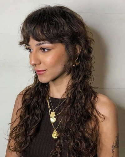 Wavy Shag with Wispy Bangs