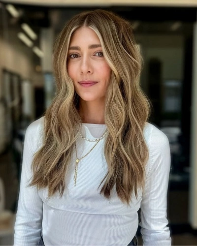 Beach Waves with Long Layers