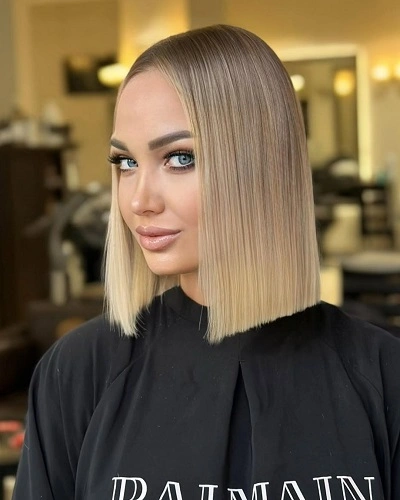 Blunt Cut Lob