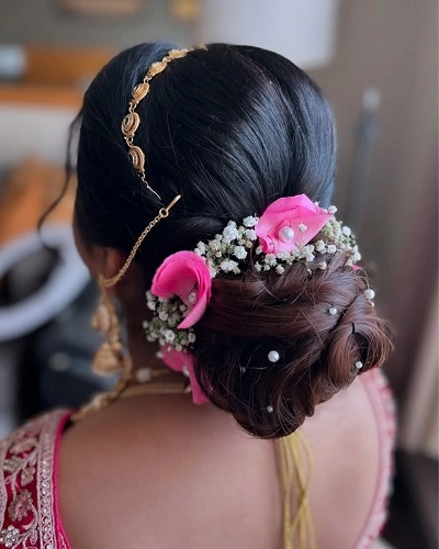 Braided Bun with Accessories